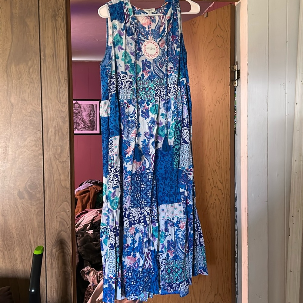 NWT UMGEE PATCH WORK DRESS